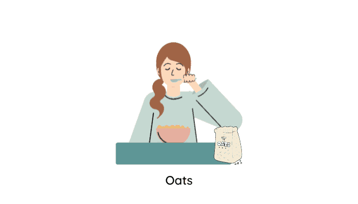 A girl eating oatsmeal