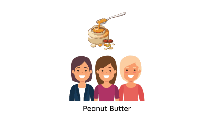 Girls recommend peanut butter - Foods to eat to lose weight