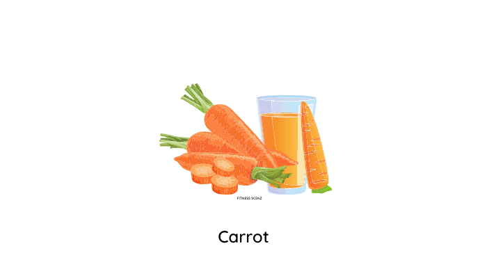 A bunch of carrots and carrot juice - Best Low Calorie Foods for Weight Loss