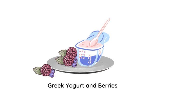 Greek yogurt and berries - Evening snack weight loss