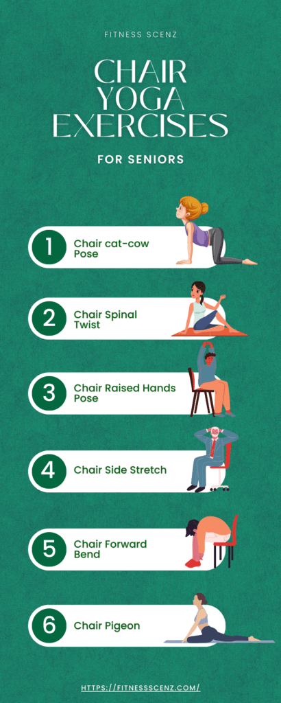 Chair yoga exercises